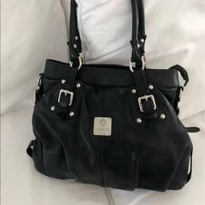 I Medici Italian black leather bag
